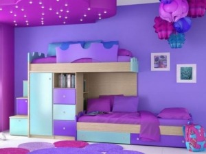 παιδικό δωμάτιο collection blue dream διώροφοκρεβάτι ντουλάπα συρτάρια